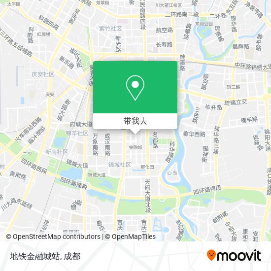 地铁金融城站地图
