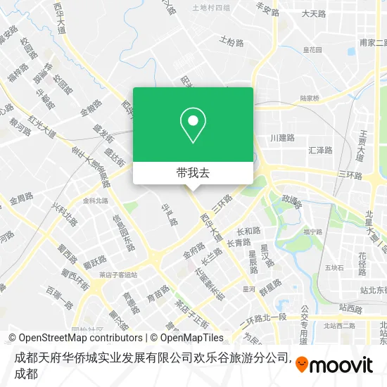 成都天府华侨城实业发展有限公司欢乐谷旅游分公司地图