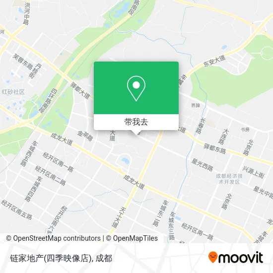 链家地产(四季映像店)地图