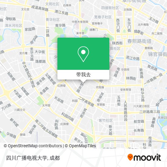 四川广播电视大学地图