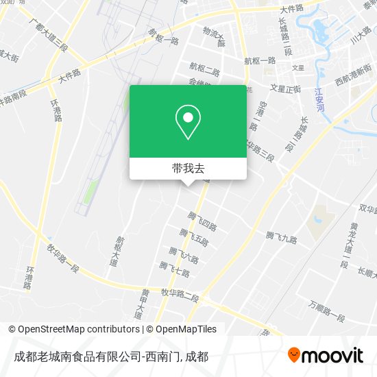 成都老城南食品有限公司-西南门地图