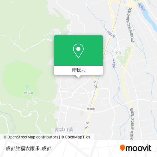成都胜福农家乐地图