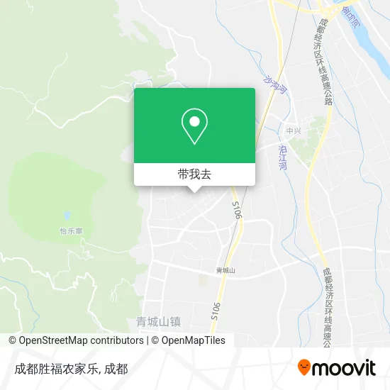 成都胜福农家乐地图