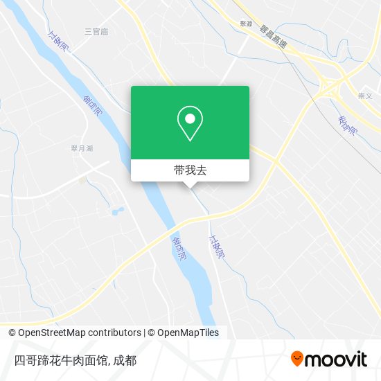 四哥蹄花牛肉面馆地图