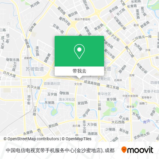 中国电信电视宽带手机服务中心(金沙蜜地店)地图