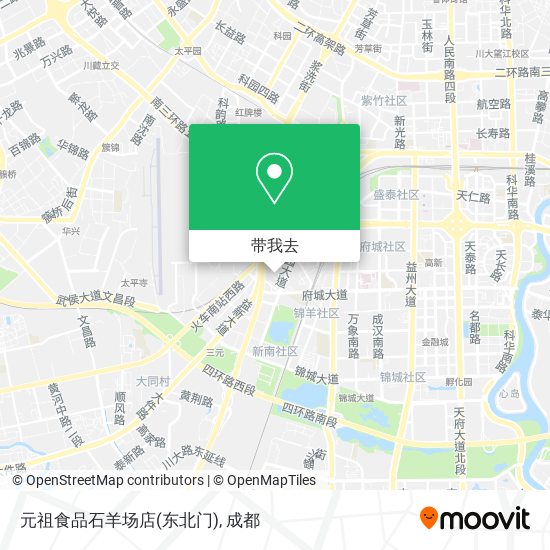 元祖食品石羊场店(东北门)地图