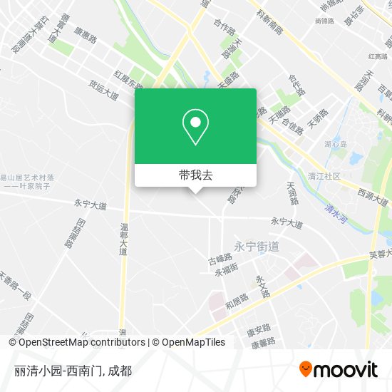 丽清小园-西南门地图
