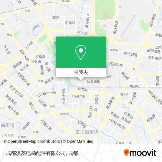 成都澳菱电梯配件有限公司地图