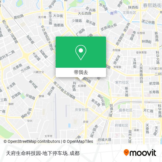 天府生命科技园-地下停车场地图