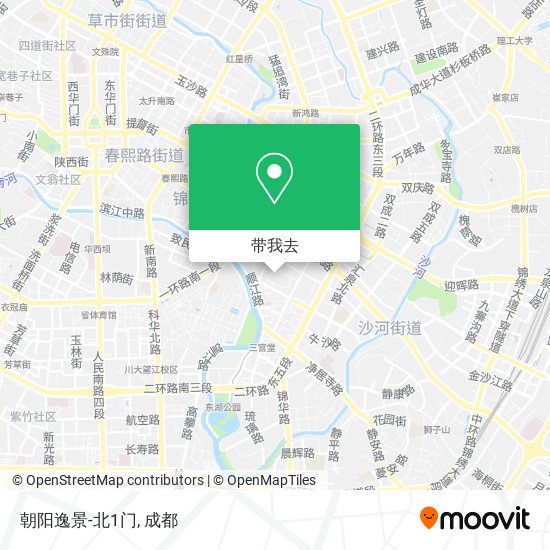 朝阳逸景-北1门地图