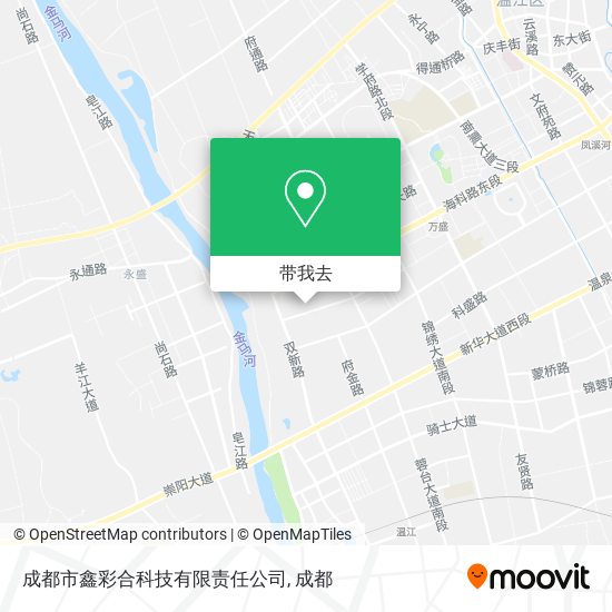 成都市鑫彩合科技有限责任公司地图
