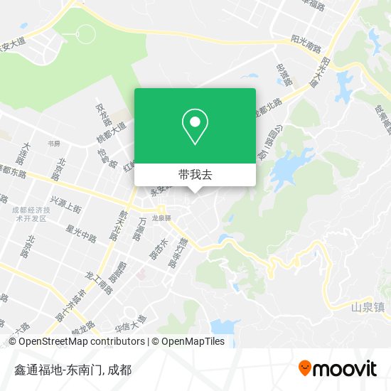 鑫通福地-东南门地图