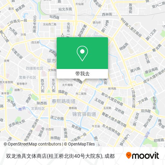 双龙渔具文体商店(桂王桥北街40号大院东)地图