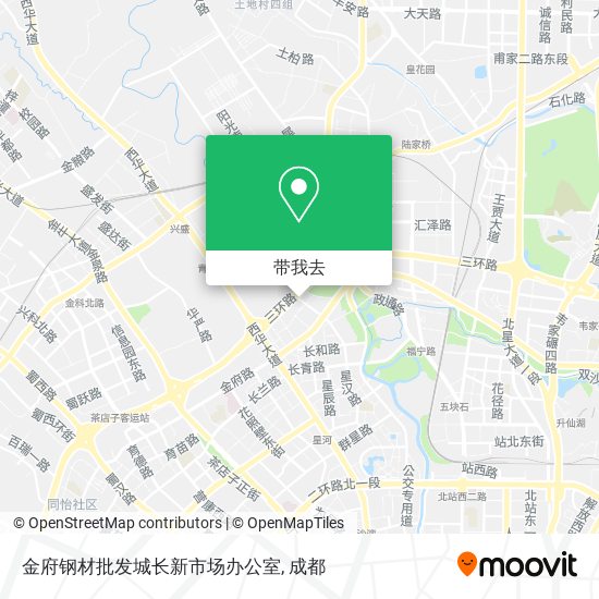 金府钢材批发城长新市场办公室地图