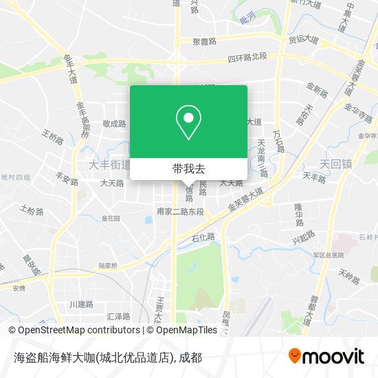 海盗船海鲜大咖(城北优品道店)地图