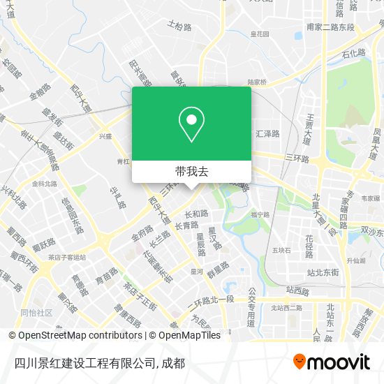 四川景红建设工程有限公司地图