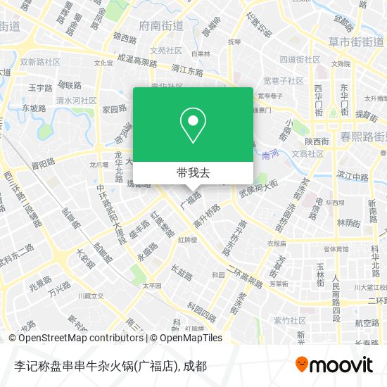 李记称盘串串牛杂火锅(广福店)地图