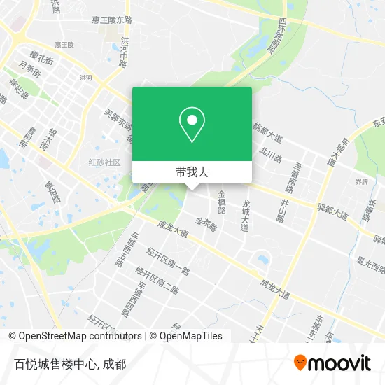 百悦城售楼中心地图