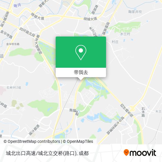 城北出口高速/城北立交桥(路口)地图