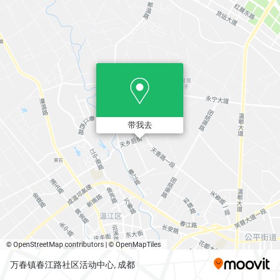万春镇春江路社区活动中心地图