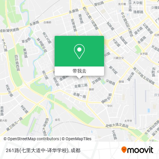 261路(七里大道中-译华学校)地图