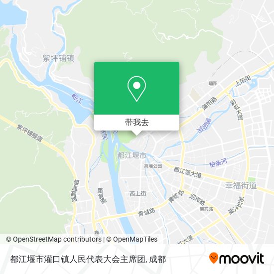 都江堰市灌口镇人民代表大会主席团地图