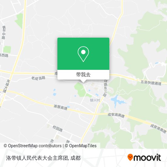 洛带镇人民代表大会主席团地图