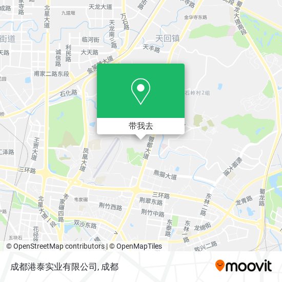 成都港泰实业有限公司地图