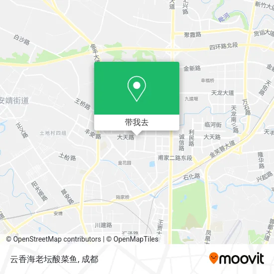 云香海老坛酸菜鱼地图