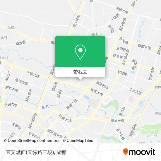 宜宾燃面(天缘路三段)地图