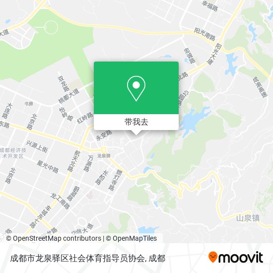 成都市龙泉驿区社会体育指导员协会地图