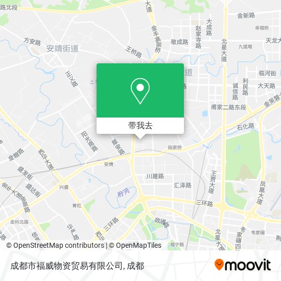 成都市福威物资贸易有限公司地图