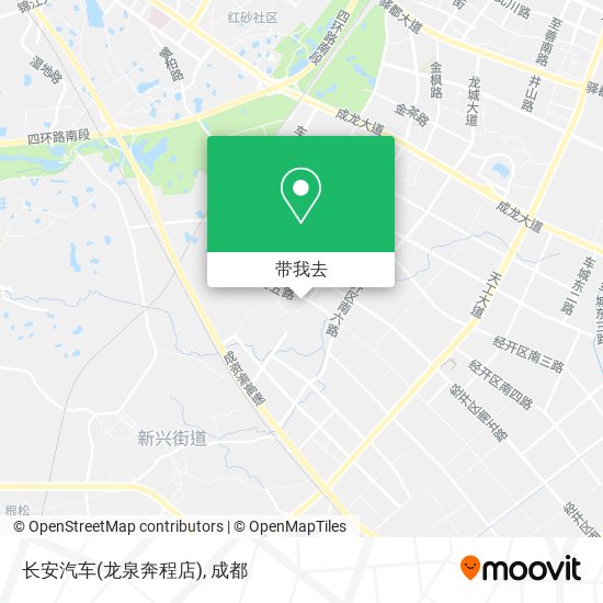 长安汽车(龙泉奔程店)地图
