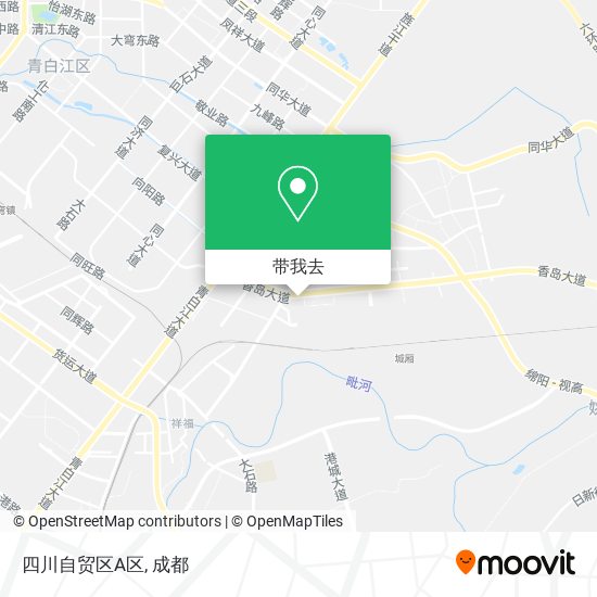 四川自贸区A区地图