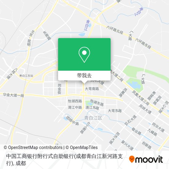 中国工商银行附行式自助银行(成都青白江新河路支行)地图