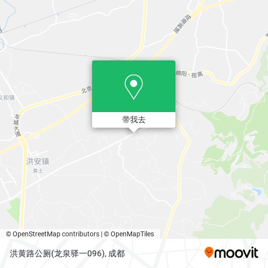 洪黄路公厕(龙泉驿一096)地图