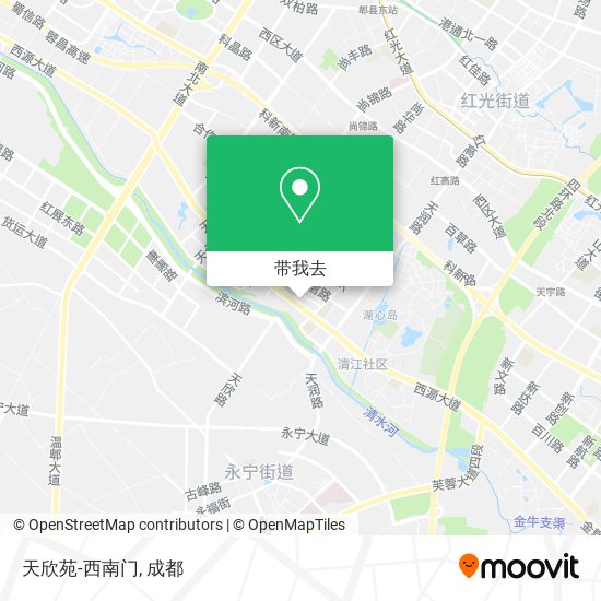 天欣苑-西南门地图