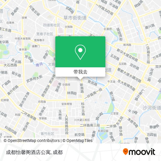 成都怡馨阁酒店公寓地图