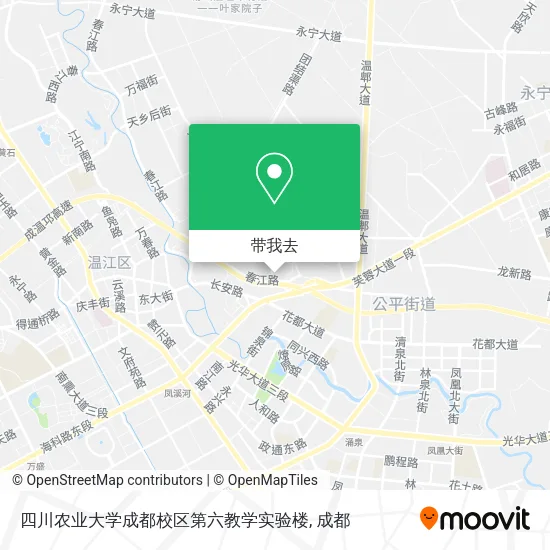 四川农业大学成都校区第六教学实验楼地图