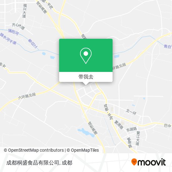 成都桐盛食品有限公司地图