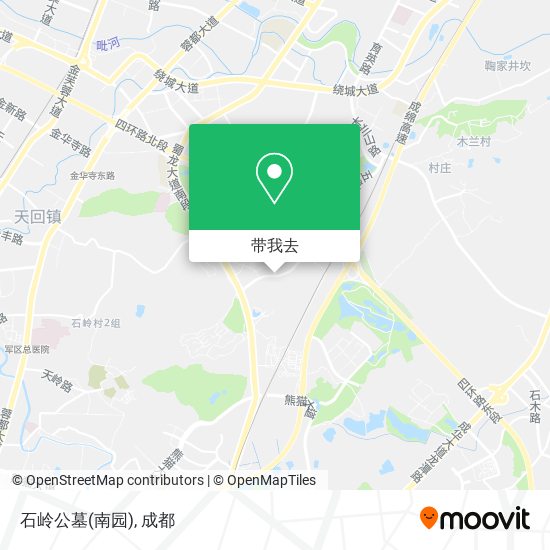 石岭公墓(南园)地图