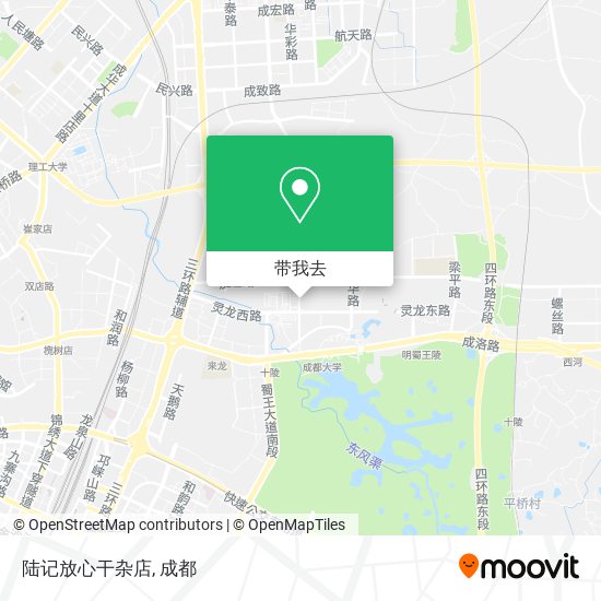 陆记放心干杂店地图
