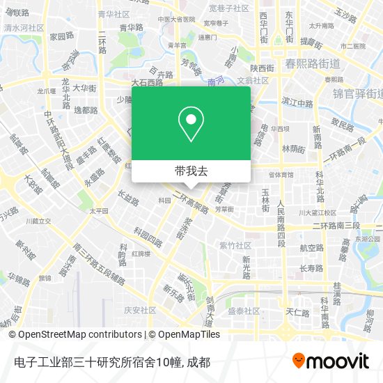 电子工业部三十研究所宿舍10幢地图