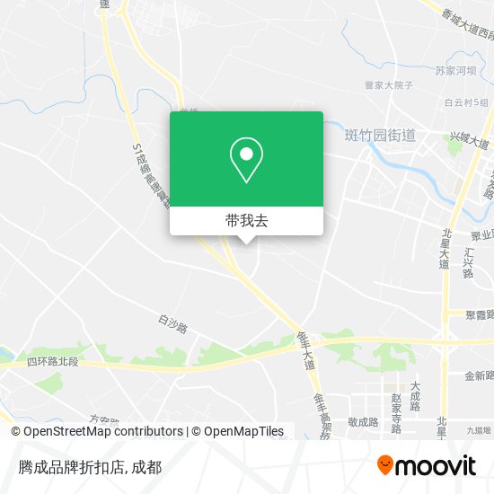 腾成品牌折扣店地图