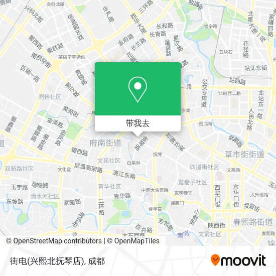 街电(兴熙北抚琴店)地图