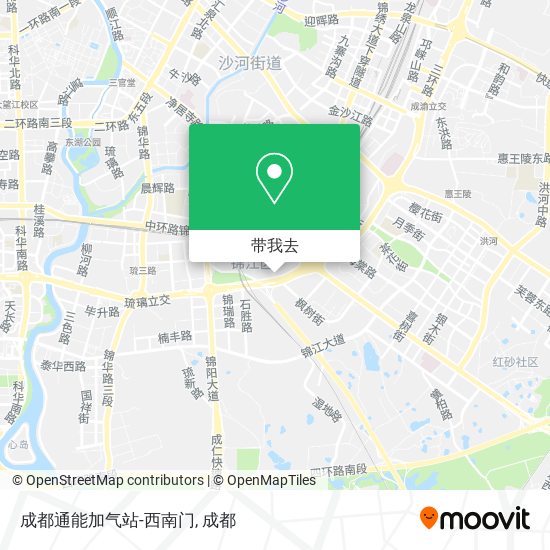 成都通能加气站-西南门地图