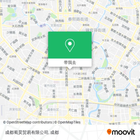 成都蜀昊贸易有限公司地图