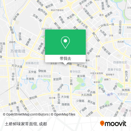 土桥鲜味家常面馆地图