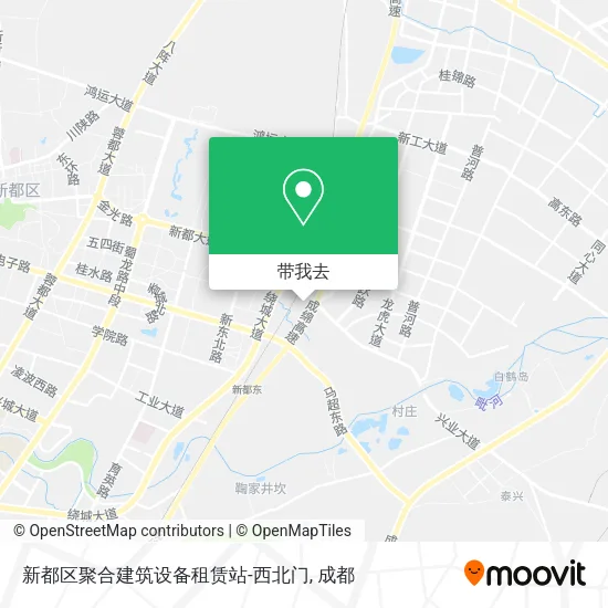 新都区聚合建筑设备租赁站-西北门地图
