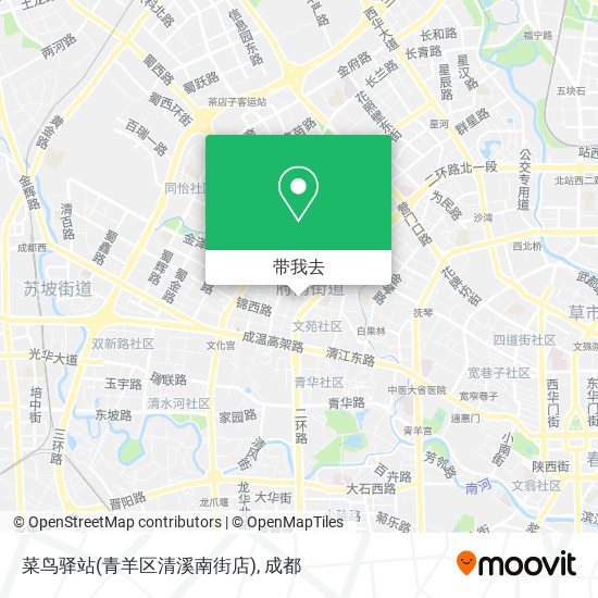 菜鸟驿站(青羊区清溪南街店)地图